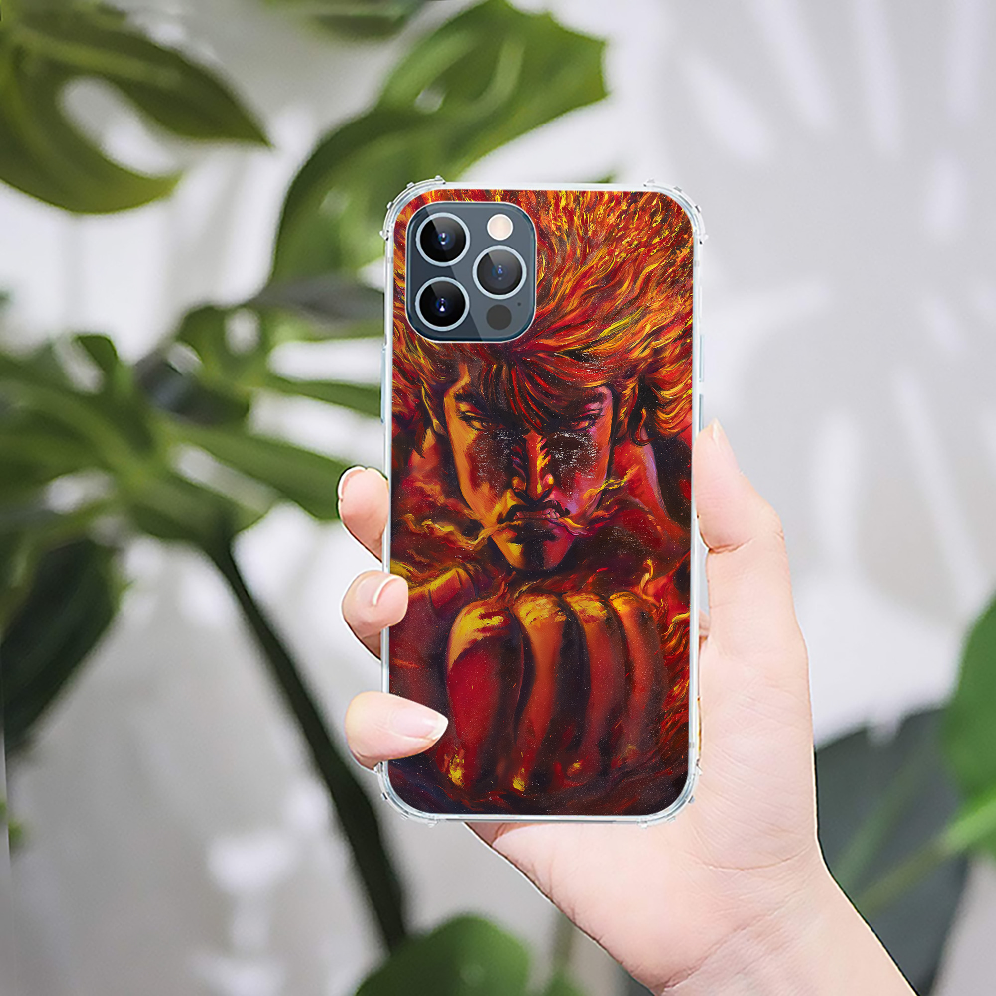 （画像用） 北斗の拳 Fist of the North Star 【iPhone 12シリーズ対応】透明スマホケース（クリアソフトケース）